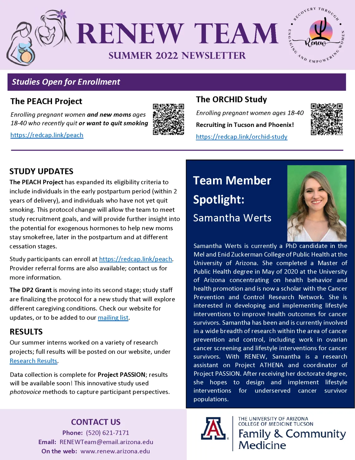 RENEW Newsletter Summer 2022 - Page 1