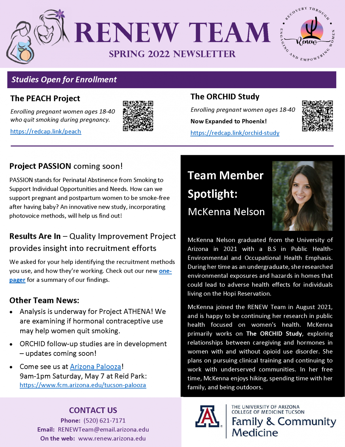 Spring Newsletter Page 1